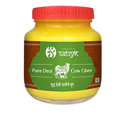 Siddhagiri's Satvyk Organic Pure Desi Cow Ghee | Made with Cow's Milk | Pure organic ghee, traditionally-churned