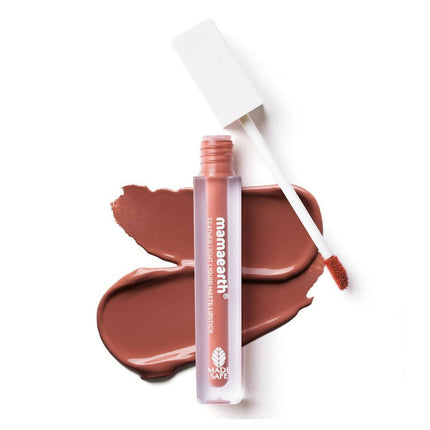 Mamaearth Feather Light Liquid Matte Lipstick - Nude Brown - Limited Time Offer