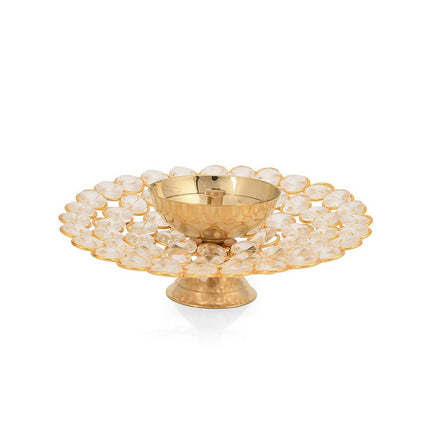 Craftvatika Gold Small Brass Puja Akhand Diya