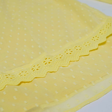 LH Luxury Fashion Elise Floral Co-Ord Set – Pastel Yellow Outfit for Girls