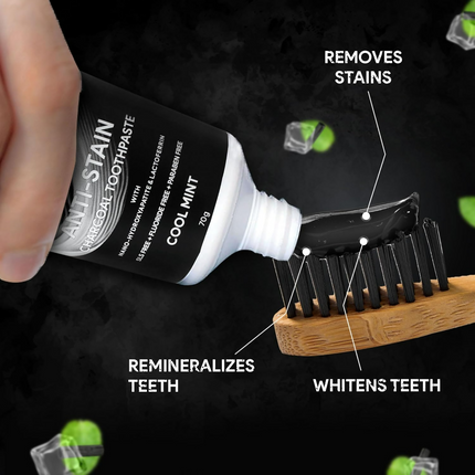 Dente91 Anti-Stain Charcoal Toothpaste