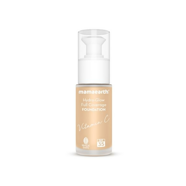 Mamaearth Hydra-Glow Full Coverage Foundation With Vitamin C & Turmeric - Beige Glow - Limited Time Offer