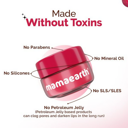 Mamaearth Beetroot Moisture Therapy Lip Balm with Beetroot & Hyaluronic Acid For Dry & Chapped Lips