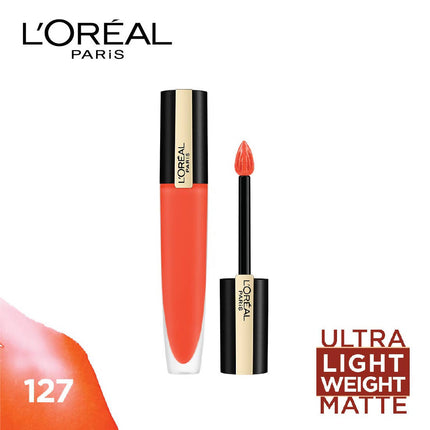 L'Oreal Paris Rouge Signature Matte Liquid Lipstick - 127 I Vibrate
