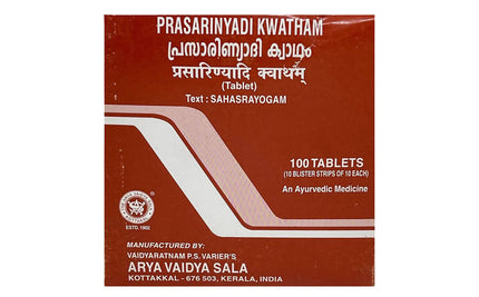 Kottakkal Arya Vaidyasala Prasarinyadi Kwatham Tablets
