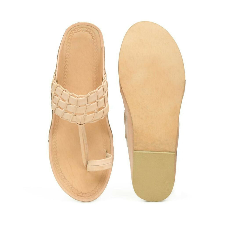 Stepsoft Natural Leather Kolhapuri Chappals For Men – Ideal For Kurta & Ethnic Wear